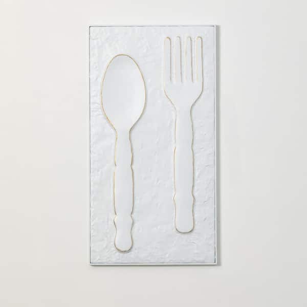 SULLIVANS 13.25 in. x 30.5 in. Textured Utensil Decorative Sign