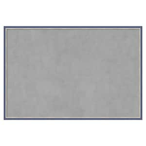 Theo Blue Narrow 37 in. x 25 in. Magnetic Board, Memo Board