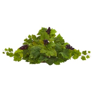 31 in. Grape Leaf Artificial Ledge Plant