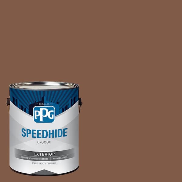 SPEEDHIDE 1 gal. PPG1071-7 Spiced Cinnamon Flat Exterior Paint