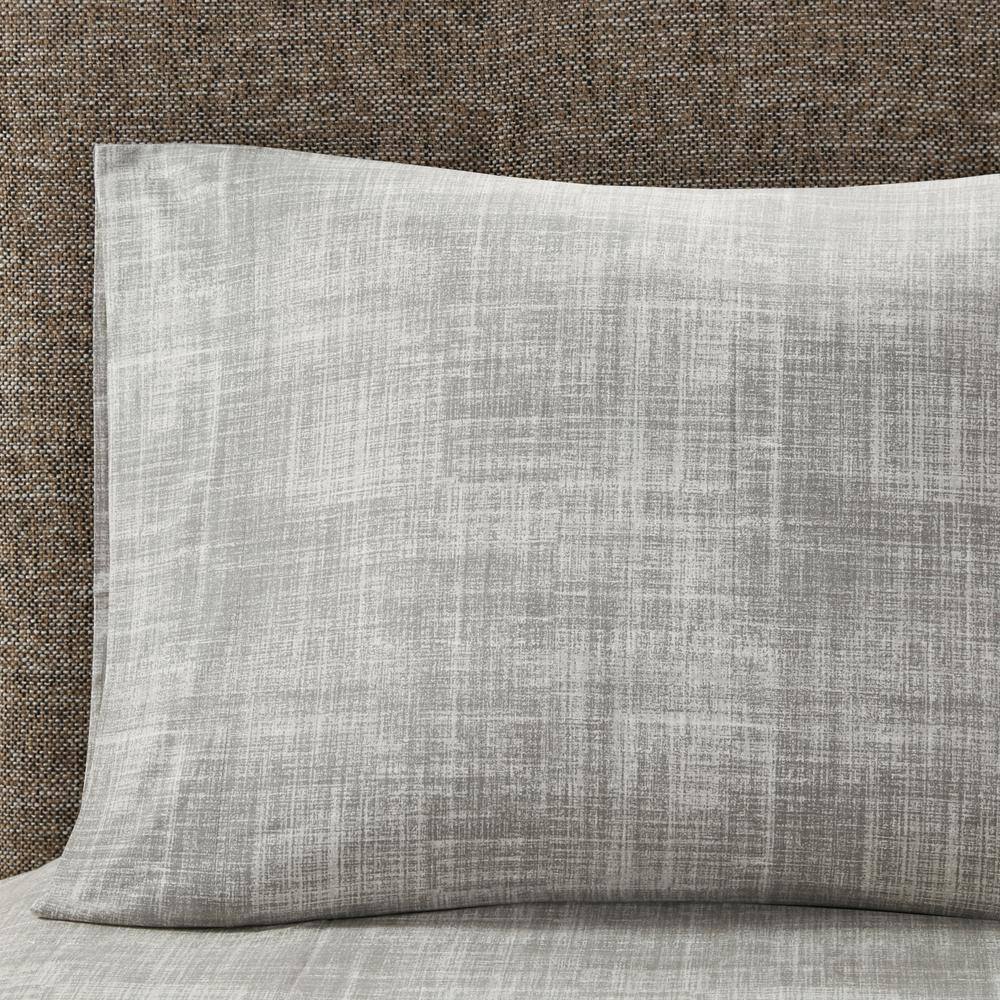 Aqua and Gray Reversible Microfiber Full Quilt Set