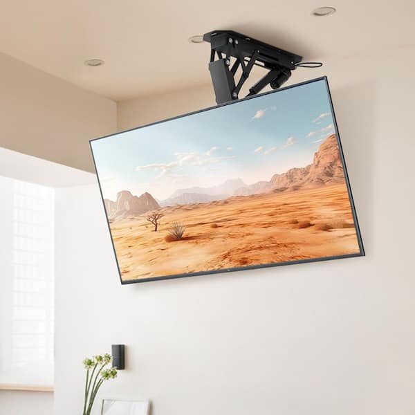 Motorized Ceiling TV Mount, TV Wall Mount for 32-70 in. TV, Electric Adjustable Ceiling TV Mount, Fits Up to 110 lbs.