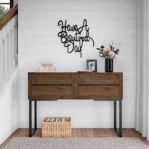 "Have a Beautiful Day" Metal Cutout Sign