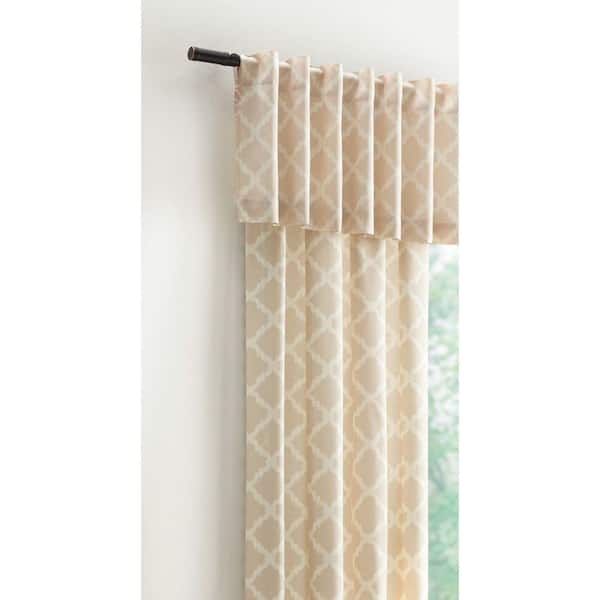 Home Decorators Collection 15 in. L Polyester and Cotton Valance in Ivory