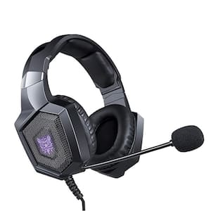 Gaming Gray Headset for PS4, Xbox One, PC, Mac, Gaming Headphone Over the Head with Microphone