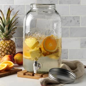 Serving 12 Qt. Clear Drink Dispenser With Spout And Lid