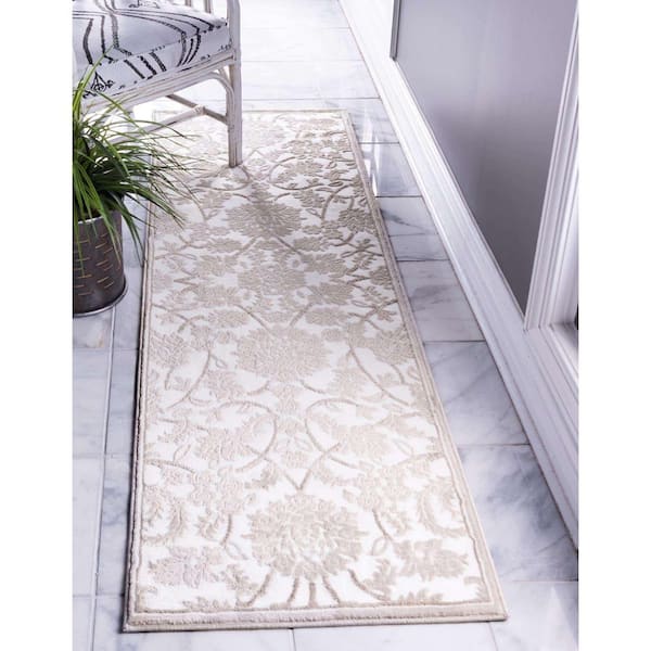 Rushmore Taft Snow White 2' 0 x 6' 0 Runner Rug
