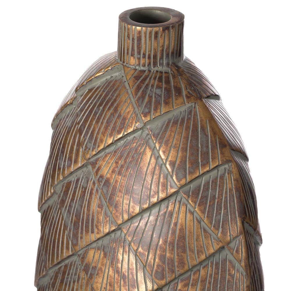 Elegant Antique Ceramic 37" Floor Vase with Vintage Charm