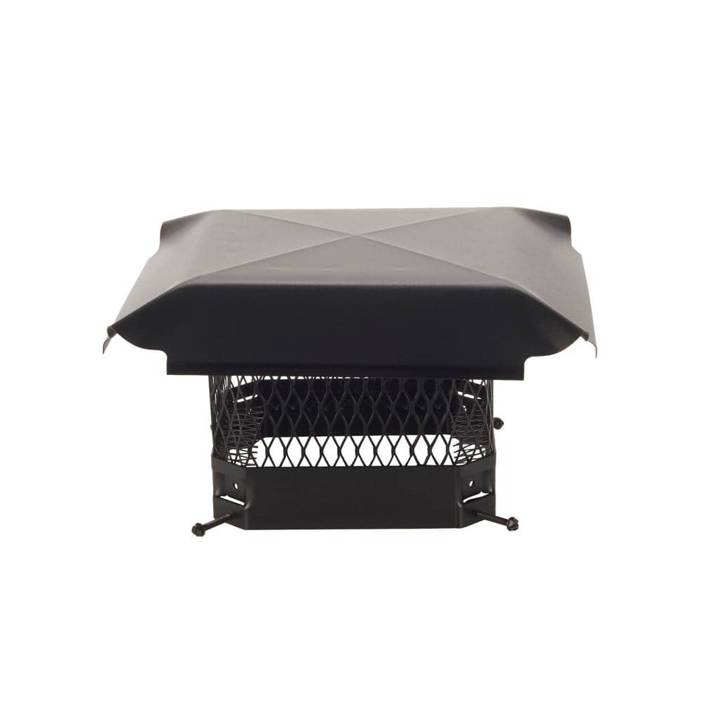 HY-C 9 in. x 9 in. California Oregon Bolt-On Single Flue Chimney Cap in Black Galvanized Steel