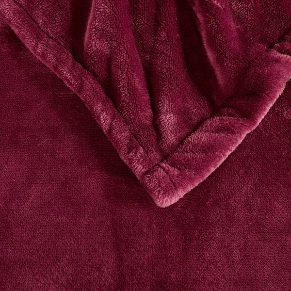 100 in. x 90 in. Heated Plush Red King Blanket