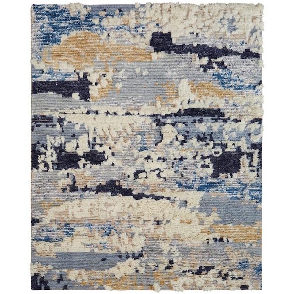 Blue Tones 8 ft. 6 in. x 11 ft. 6 in. Area Rug