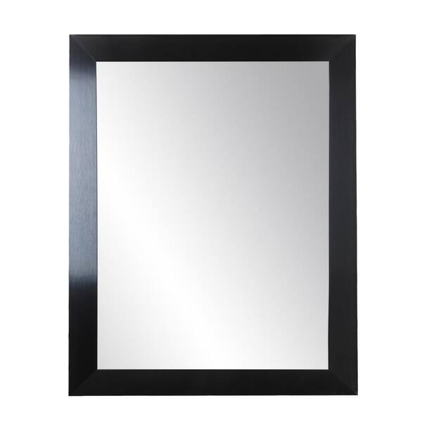 BrandtWorks Medium Rectangle Black Modern Mirror (22 in. H x 32 in. W)
