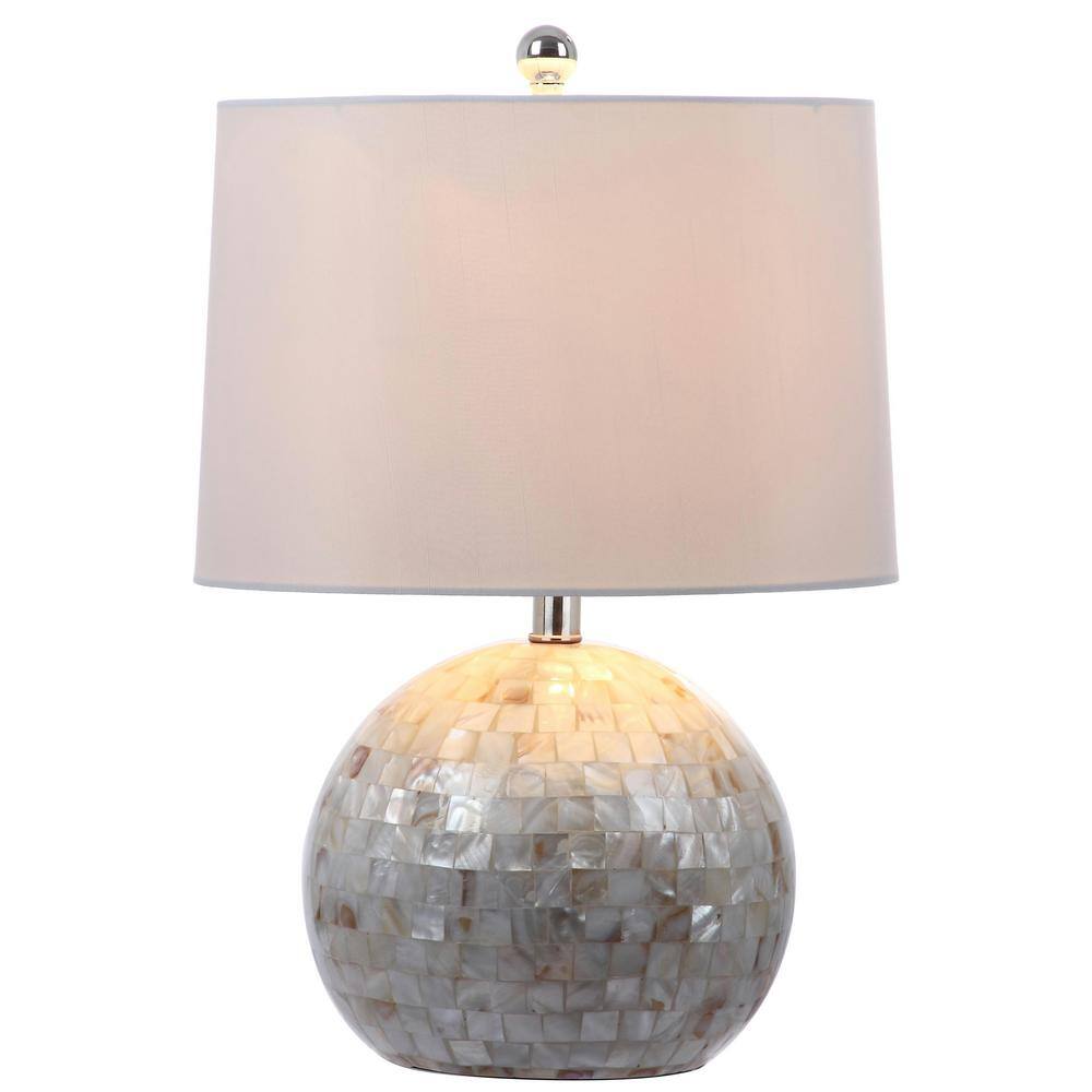 Mediterranean Pearl Fisher's 21" White Shell Table Lamp