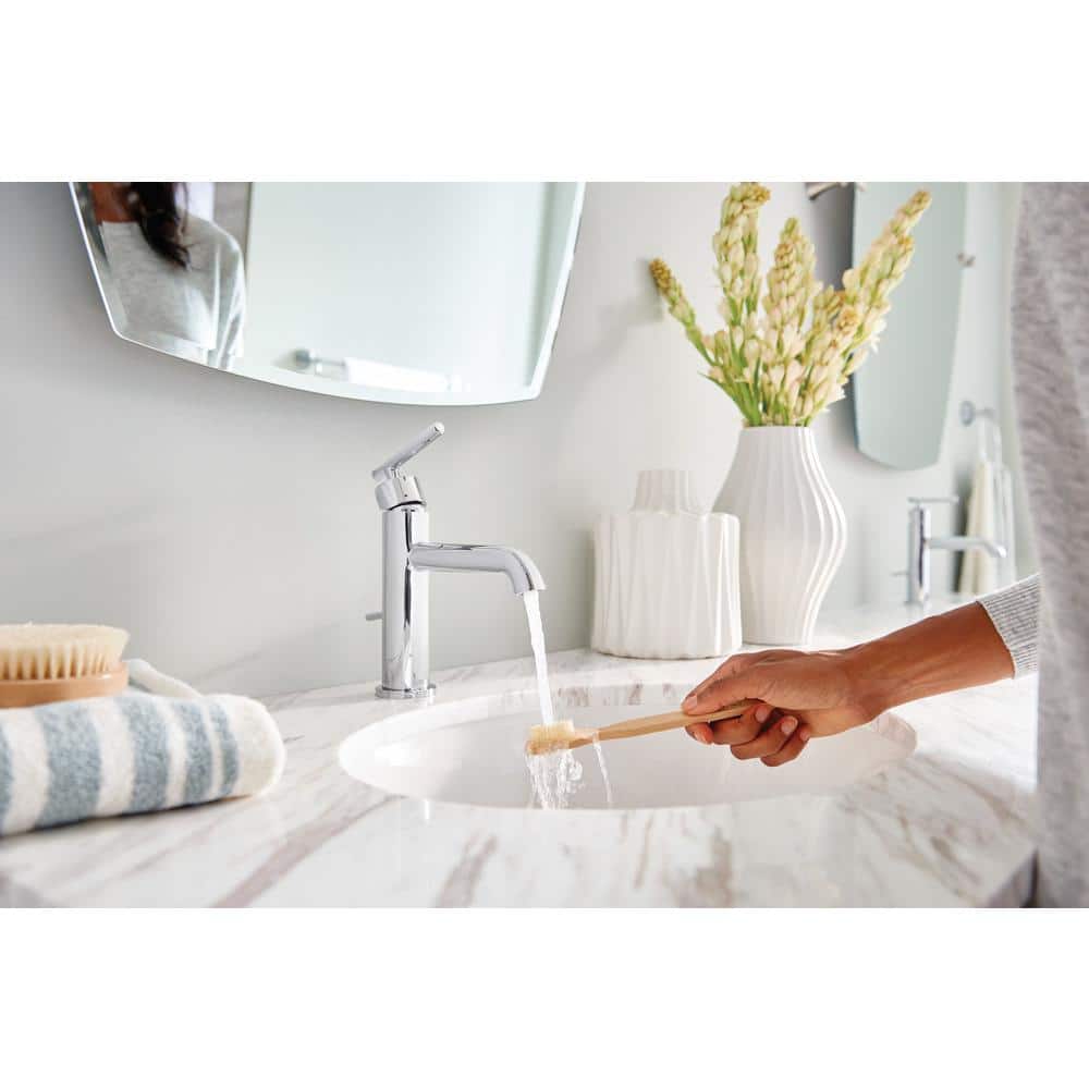 Sleek Modern Chrome Single-Handle 8'' Bathroom Faucet