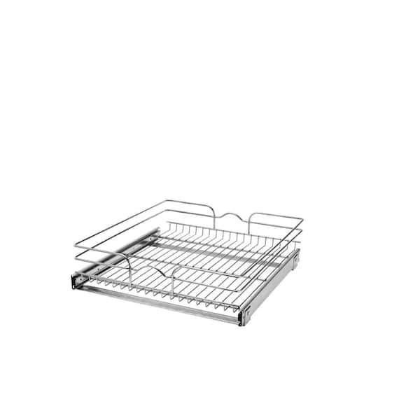 Rev-A-Shelf 7 in. H x 20.75 in. W x 22 in. D Base Cabinet Pull-Out Chrome Wire Basket