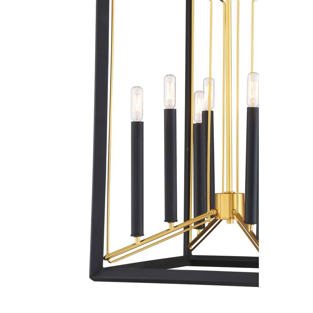 Sable Point Honey Gold 8-Light Lantern Pendant for Indoor/Outdoor