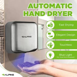 Hemlock Commercial Brushed Stainless Steel Automatic High Speed Electric Hand Dryer