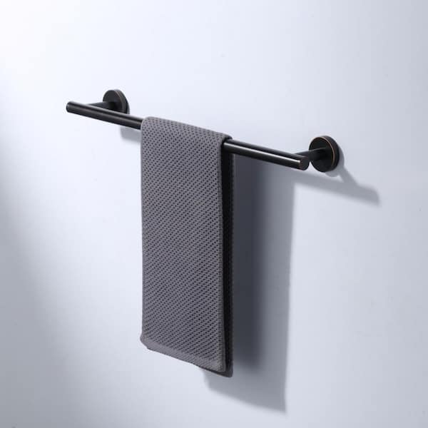 SUS 304 Stainless Steel 20 in. Wall Mounted Towel Bar Bath Hardware Accessory Single Towel Rod in Oil Rubbed Bronze