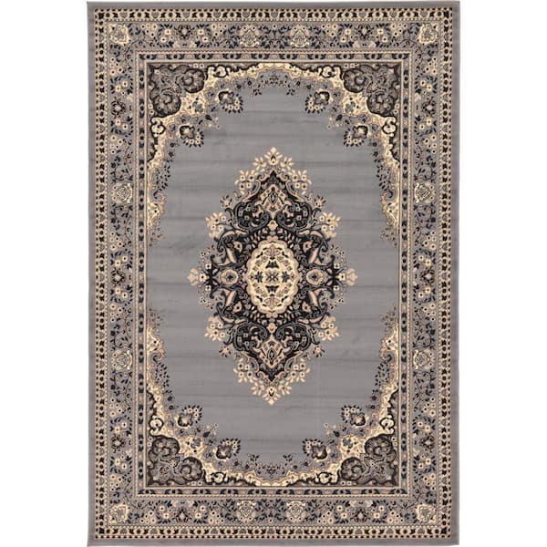 Reza Washington Gray 6' 0 x 9' 0 Area Rug