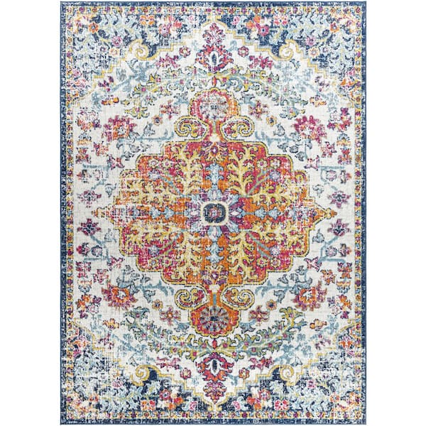 Livabliss Demeter Ivory 7 ft. x 9 ft. Oriental Area Rug