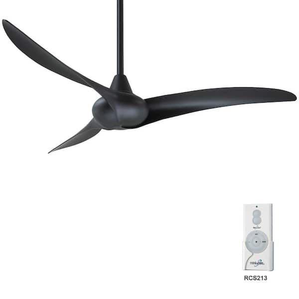 MINKA-AIRE Wave 52 in. Indoor Coal Ceiling Fan with Remote Control