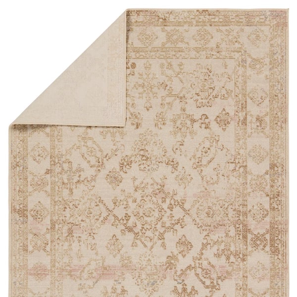 Vibe Salerno Gold/Ivory 3 ft. x 4 ft. Medallion Polypropylene Indoor/Outdoor Area Rug