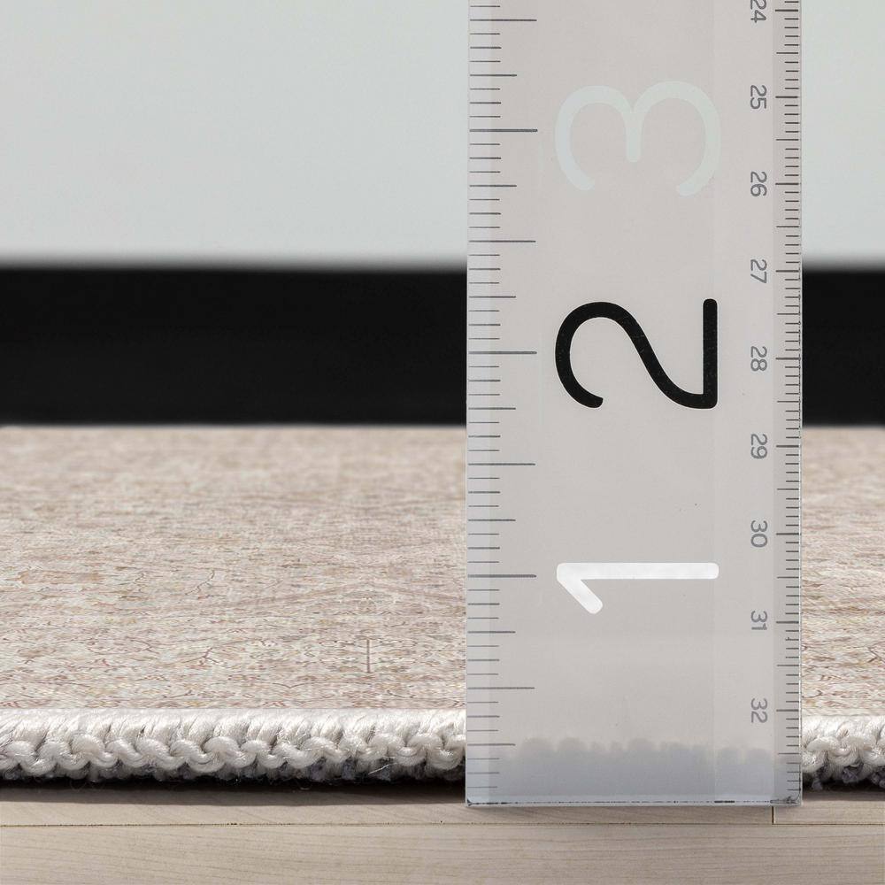 Ivory & Cream 8' x 10' Flat-Weave Chenille Area Rug