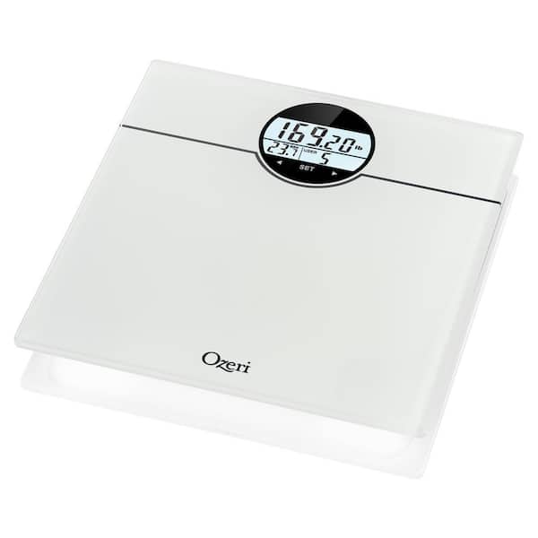 Ozeri WeightMaster (440 lbs / 200 kg) Bath Scale with BMI, BMR and 50 Gram Weight Change Detection, White