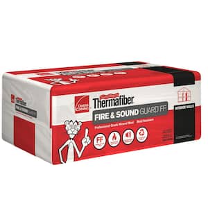 Thermafiber Fire & Sound Guard R-24 Unfaced Mineral Wool Insulation Batt 24 in. x 48 in.
