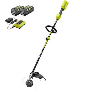 40V Expand-It Cordless Battery Attachment Capable String Trimmer with (2) 4.0 Ah Batteries and Charger
