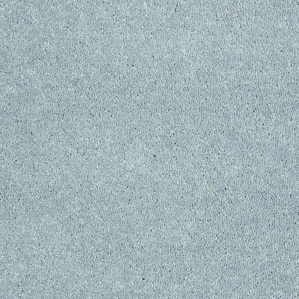 Home Decorators Collection Brave Soul I - Atmospheric - Blue 34.7 oz. Polyester Texture Installed Carpet