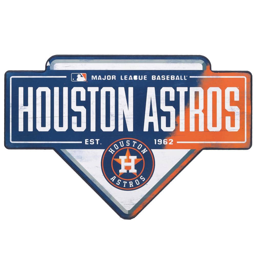 Houston Astros Base Wood Wall Décor