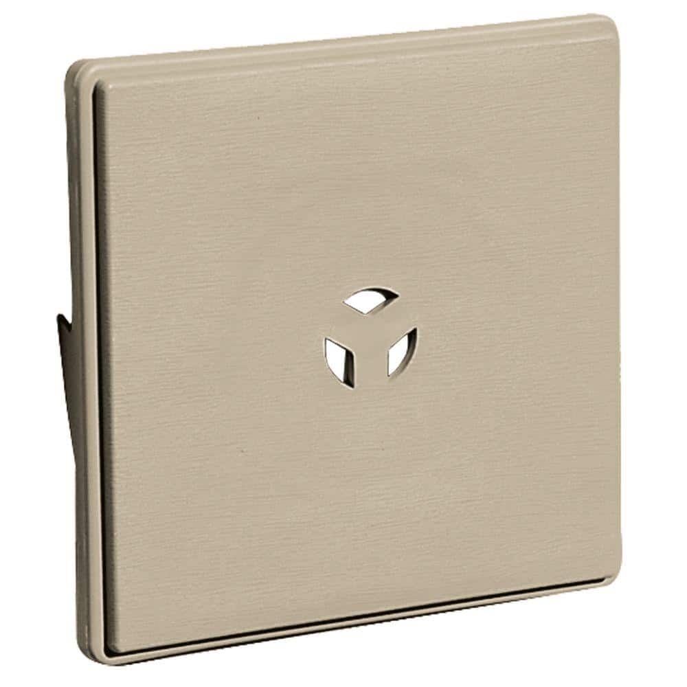 Builders Edge 6.625 in. x 6.625 in. 085 Clay Surface Mounting Block
