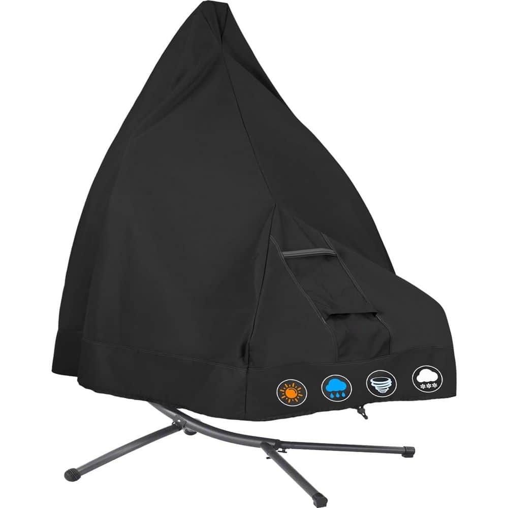 Patio Hanging Chaise Lounge Cover 1200D Waterproof Hammock Cover with Buckle Windproof Design 73 Inch price history on PriceWatchPro