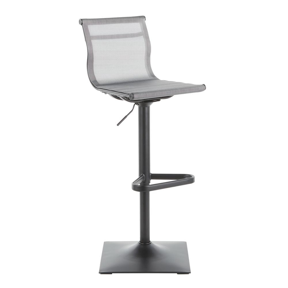 mirage metal swivel silver bar stool