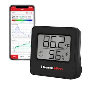 TP357W Smart Digital Indoor Thermometer Humidity Monitor of 260FT, Bluetooth Thermometer Hygrometer for iOS and Android
