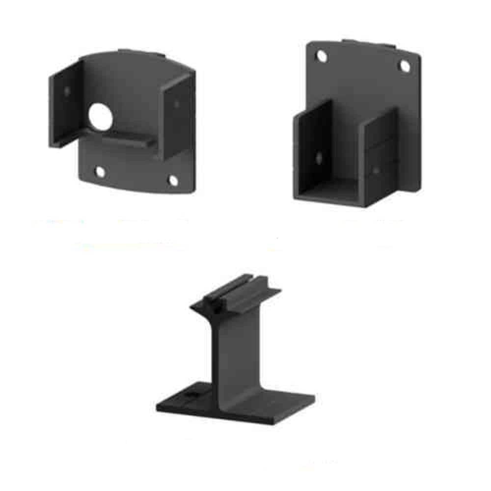 AquatinePLUS 2 in. x 3 in. x 5 in. Black Aluminum Pool Fence Picket Bracket Kit price history on PriceWatchPro