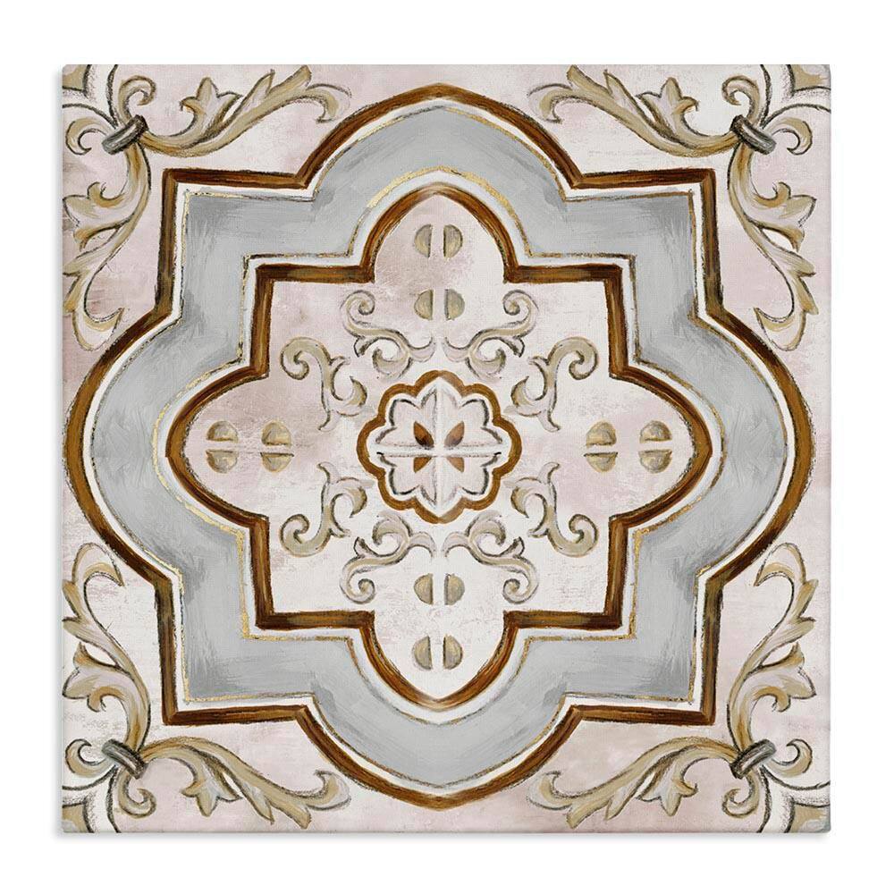 Traditional Symmetrical Tile by Eli Jones Unframed Abstract Graphic Art Print 24 in. x 24 in. price history on PriceWatchPro