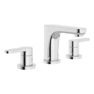 Identity 8 in. Widespread 2-Handle Bathroom Faucet with Push Pop Drain in Polished Chrome