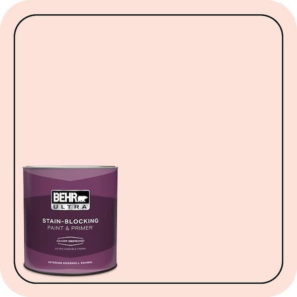 BEHR ULTRA 1 qt. #200A-1 Peach Cloud Extra Durable Eggshell Enamel Interior Paint & Primer