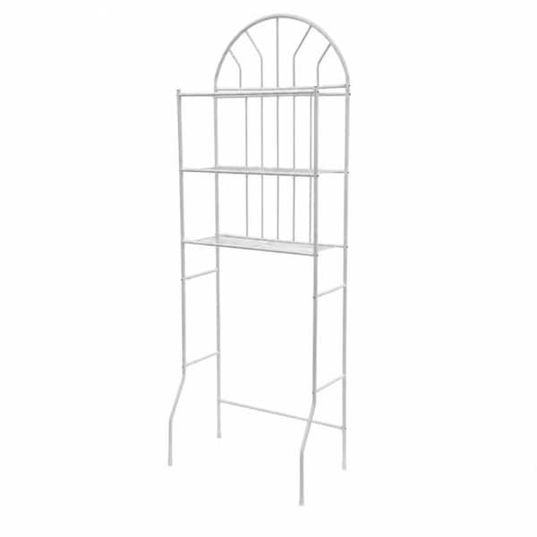 3-Tier Over The Toilet Storage Rack Metal Bathroom Organizer Shelf 55 lb Capacity 13.5 in. W x 70 in. H