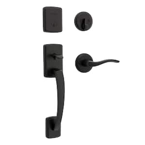 Kwikset Prescott Venetian Bronze Single Cylinder Entry Door