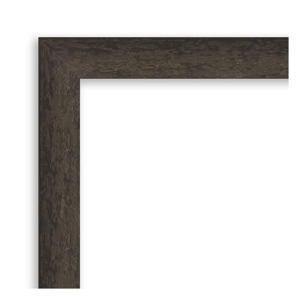 Dappled Black Brown Matte Wood Rectangle Picture Frame