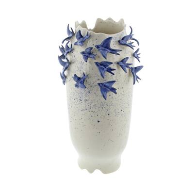 White Ceramic Coastal Decorative Vase