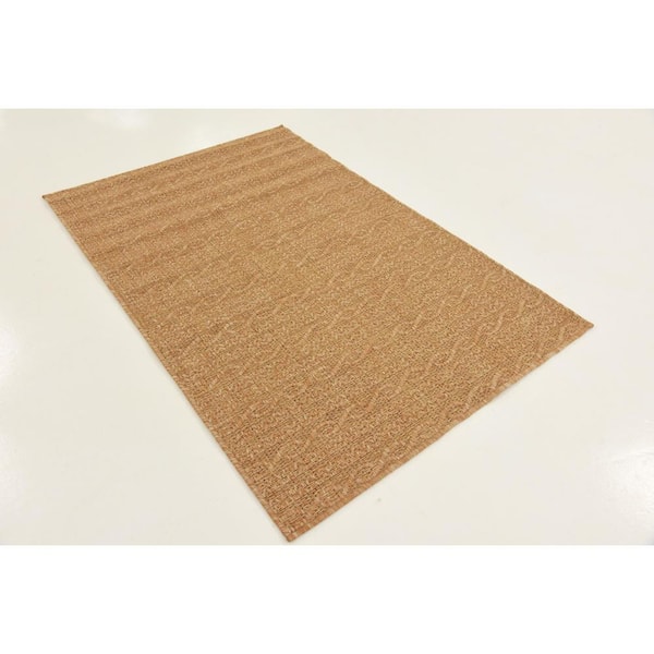 Outdoor Links Light Brown 3' 3 x 5' 0 Area Rug