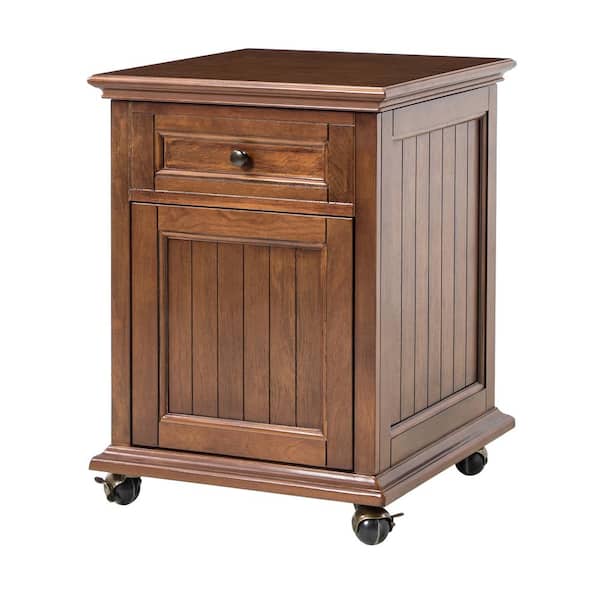 JAYDEN CREATION Saturn Walnut 18''W Traditional Lift-top End Table with Built-in Charging Station