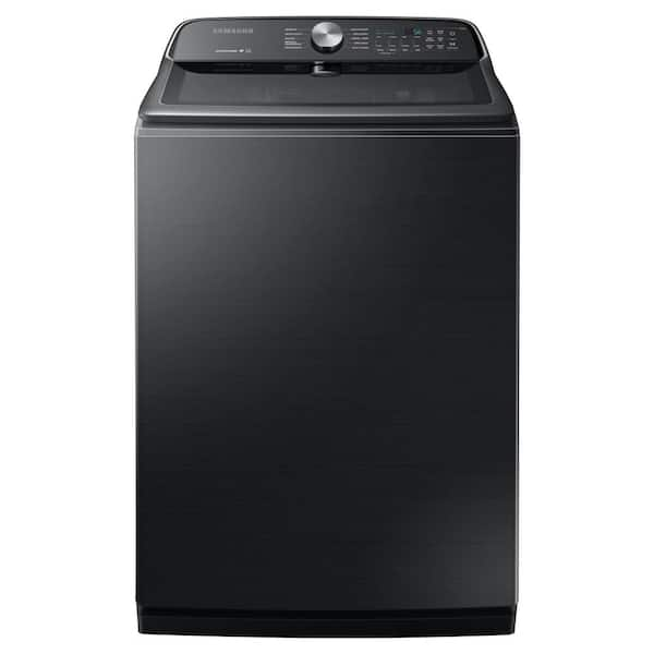 Samsung 5.4 cu. ft. Fingerprint Resistant Black Stainless Top Load Washing Machine with Active WaterJet, ENERGY STAR