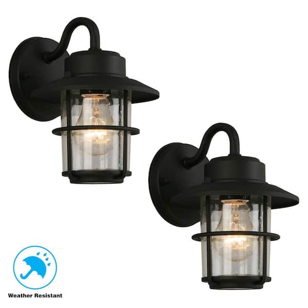 Wall Lantern LED 1 Light Outdoor Weatherproof 9 Wt Module Dimmable Frosted Glass 