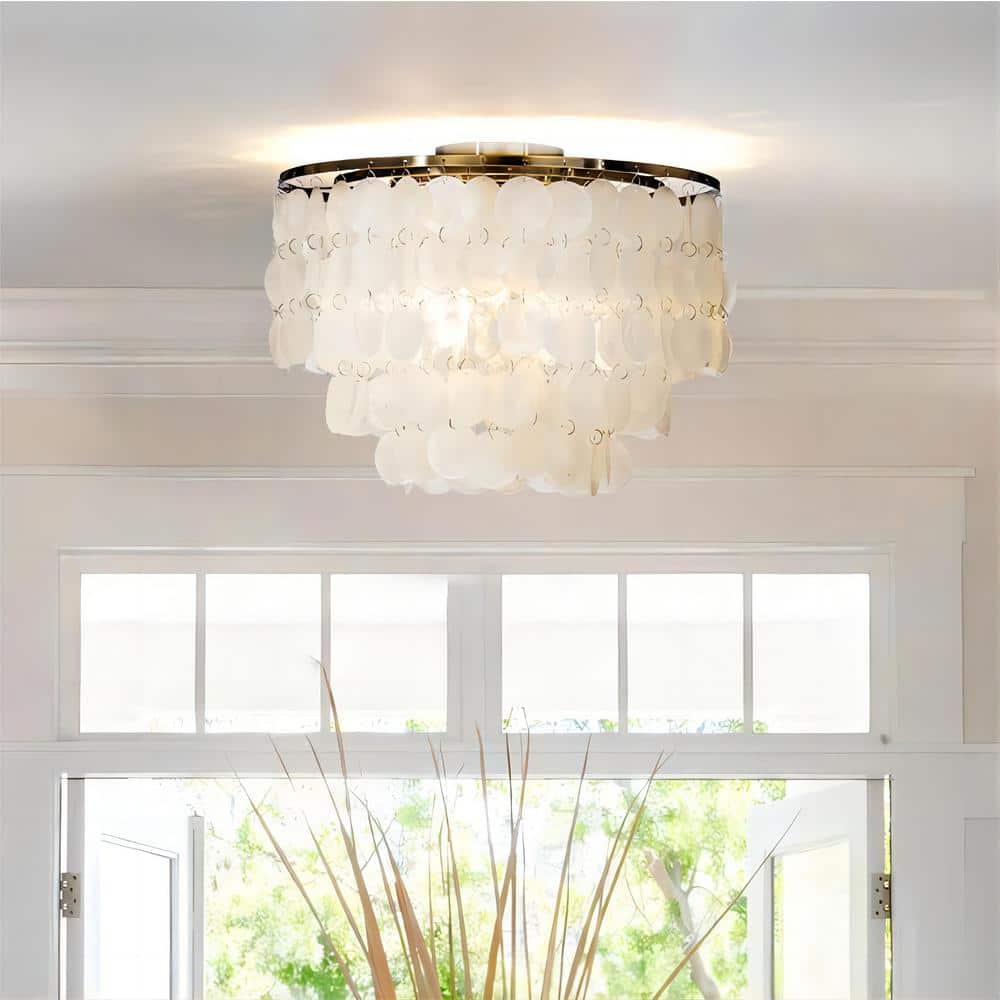 ALOA DECOR 18 in. 3-Light Antique Bronze Farmhouse Tiered ALOA DECOR 18 in. 3-Light Antique Bronze Farmhouse Tiered