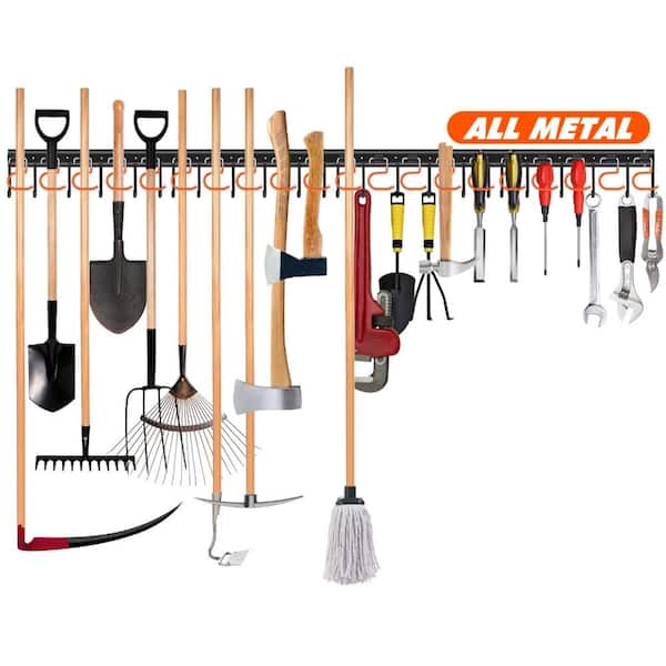 68 Inch Wall Mount Tool Organizer All Metal Heavy Duty Adjustable 4 Pack